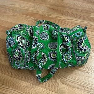 Vera Bradley Green Cupcakes Retired Small Duffel Bag